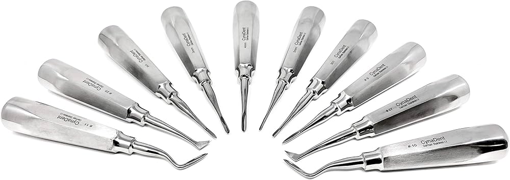 Amazon.co.jp: 歯科用根エレベーター プレミアム 抜歯 10個セット