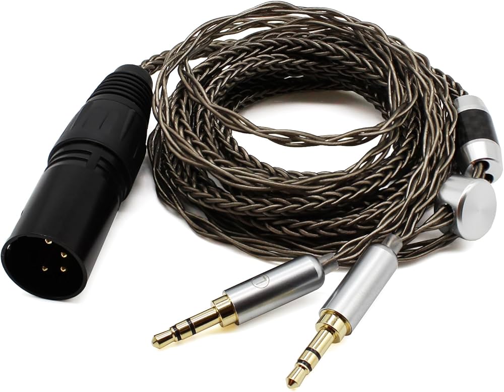 Amazon.com: Youkamoo 4 Pin XLR Balanced 8 Core Braided Silver