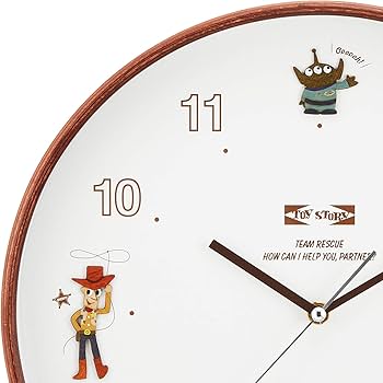 Amazon.co.jp: ディズニー ウッドパーツクロック 壁掛け時計 トイ