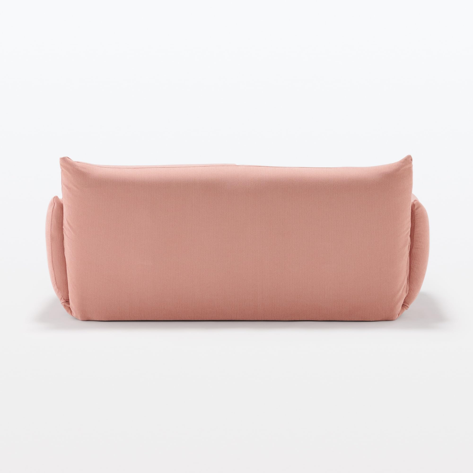 Amazon｜無印良品 リクライニングフロアソファ ピンク 幅154～218×奥行