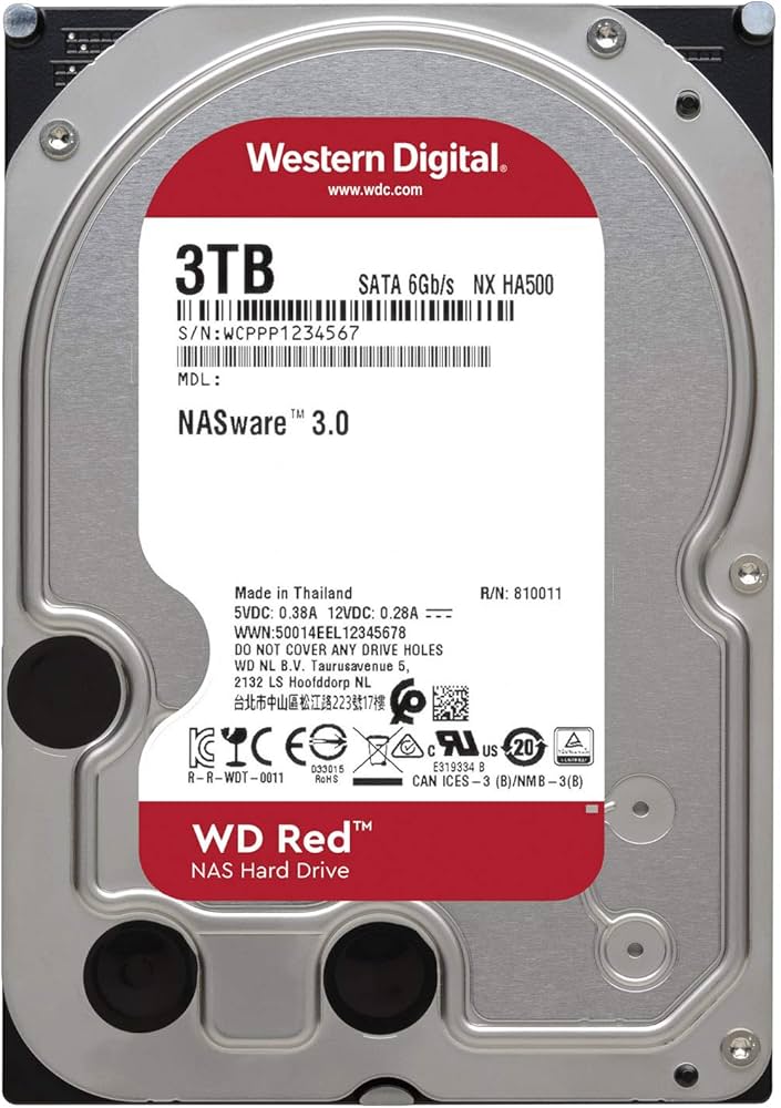 Amazon | Western Digital HDD 3TB WD Red NAS RAID 3.5インチ 内蔵HDD