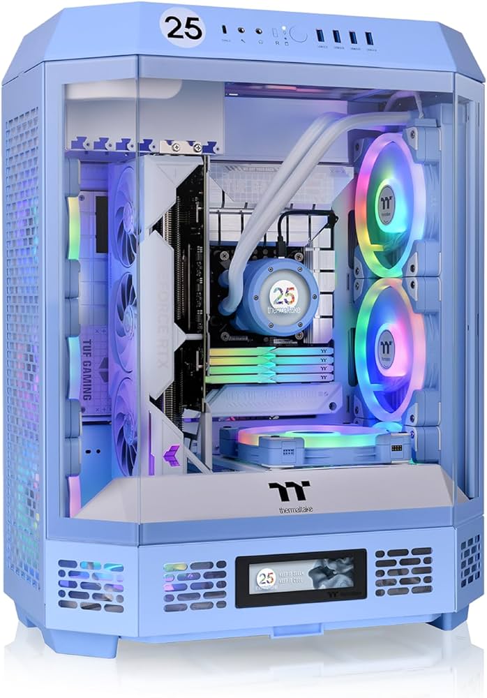 Amazon.com: Thermaltake Tower 600 Hydrangea Blue Mid-Tower ATX