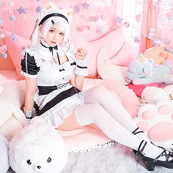 Amazon.co.jp: [milky time] にじさんじ 椎名唯華 コスプレ メイド