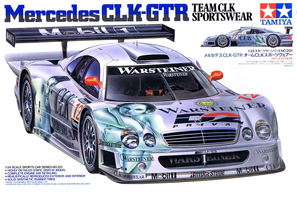 Amazon | タミヤ 1/24 メルセデスベンツ CLK-GTR チームCLK スポーツ