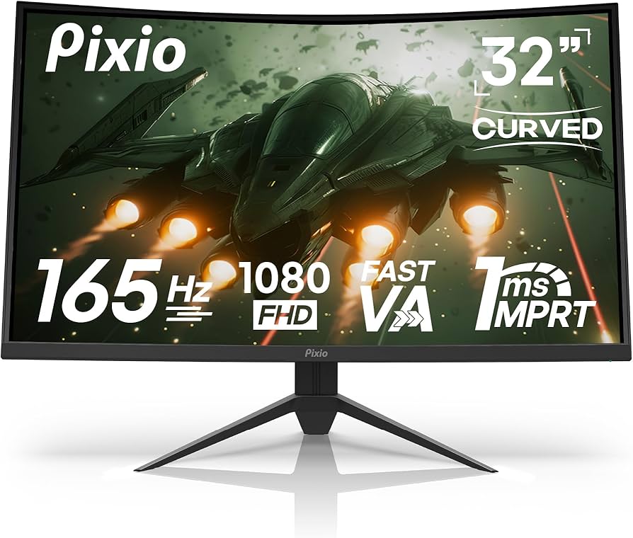 Pixio PXC325 32 inch 165Hz Refresh Rate FHD 1080p Resolution 1500R