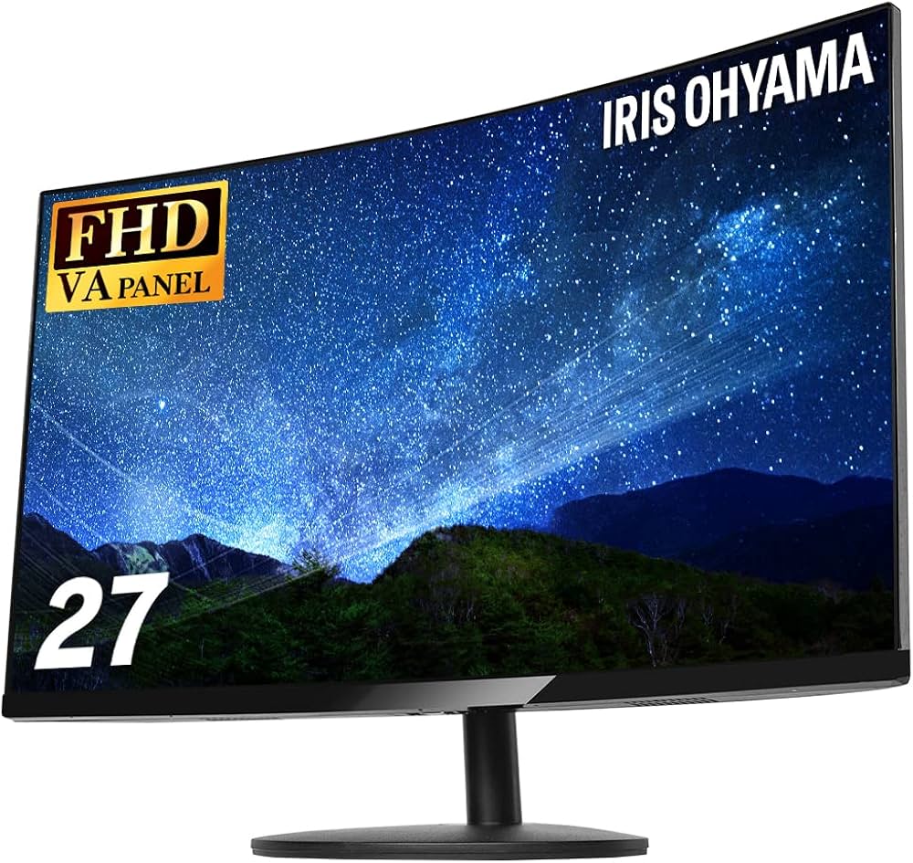 Amazon.co.jp: アイリスオーヤマ 液晶ディスプレイ 27インチ 湾曲 1920
