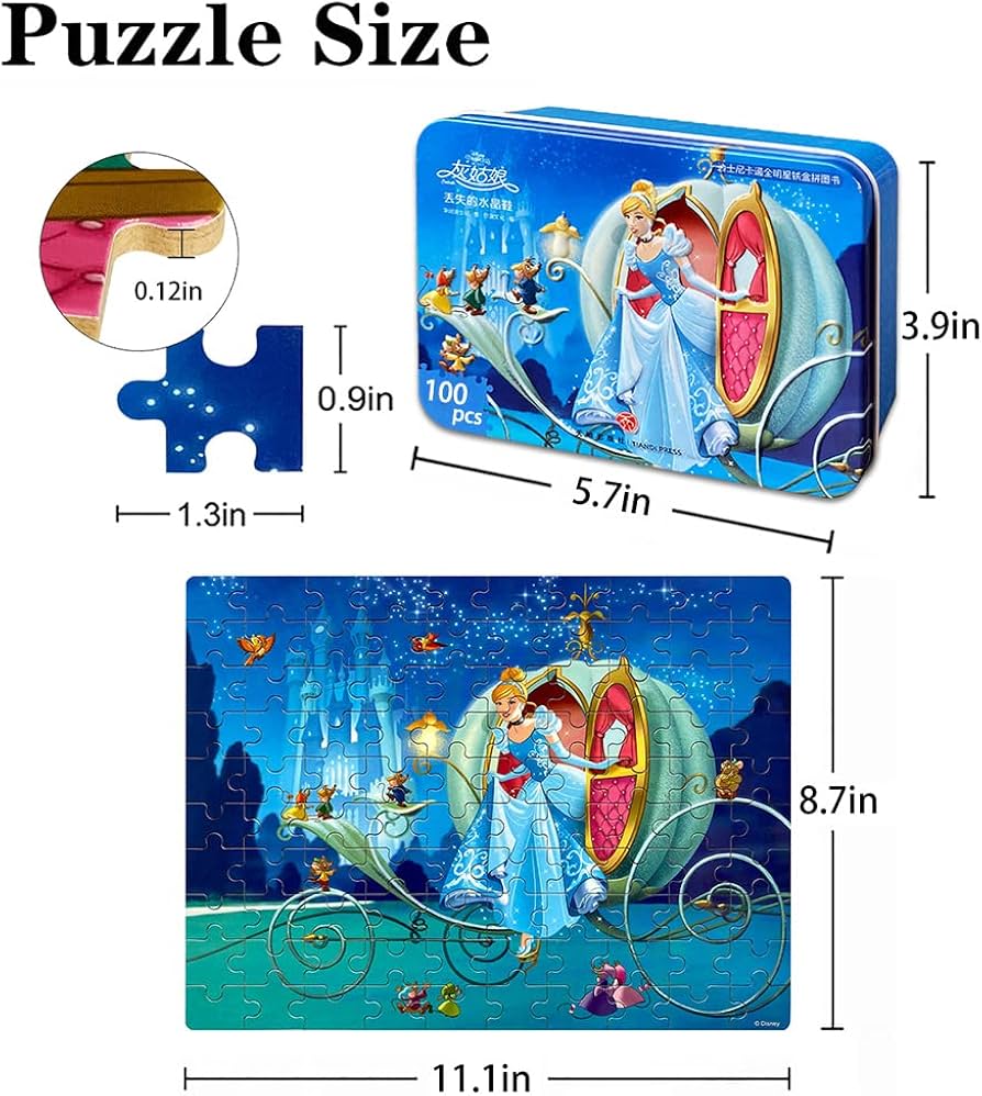 Amazon | NEILDEN ディズニーパズル メタルボックス入り 100ピース