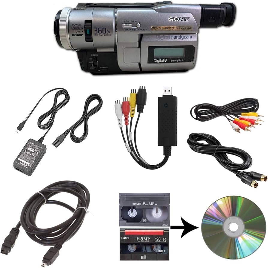 Amazon.com : Sony Camcorder for 8mm Digital8 Hi8 Tape Transfer to