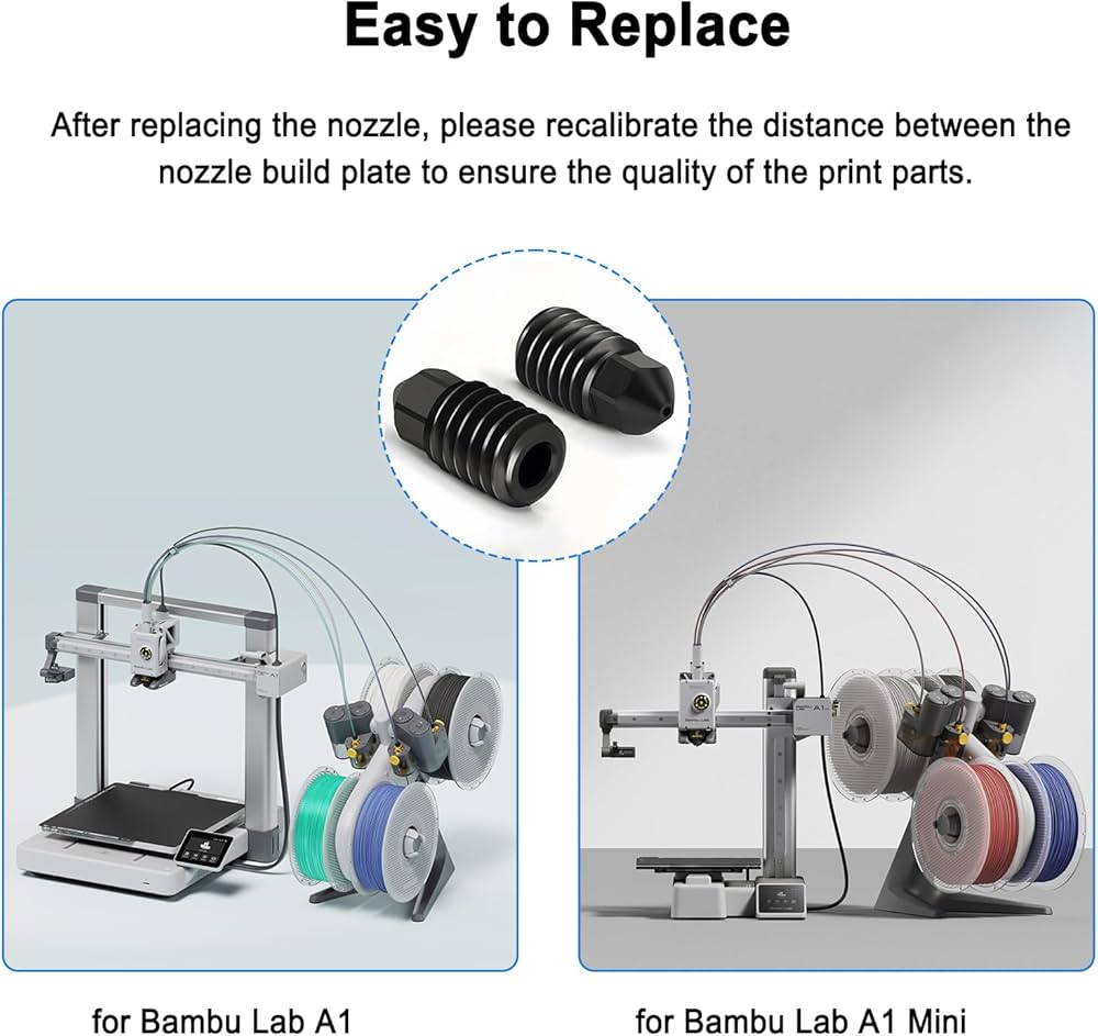 Amazon.co.jp: HIKUDIY Bambu Lab A1/A1 Mini用硬化スチールノズル 6個