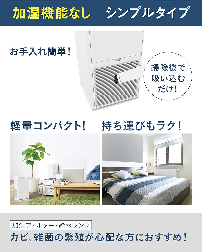 Amazon.co.jp: ダイキン 空気清浄機（加湿無し）2023年モデル MC55Z-W