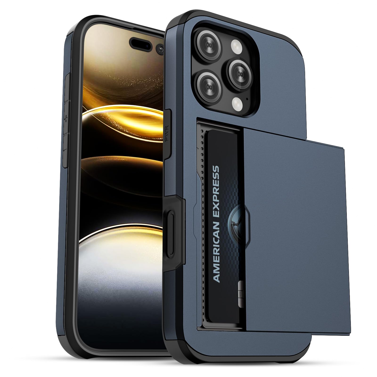 Amazon.com: Jiunai for iPhone 16 Pro Case Wallet Card Holder for 2