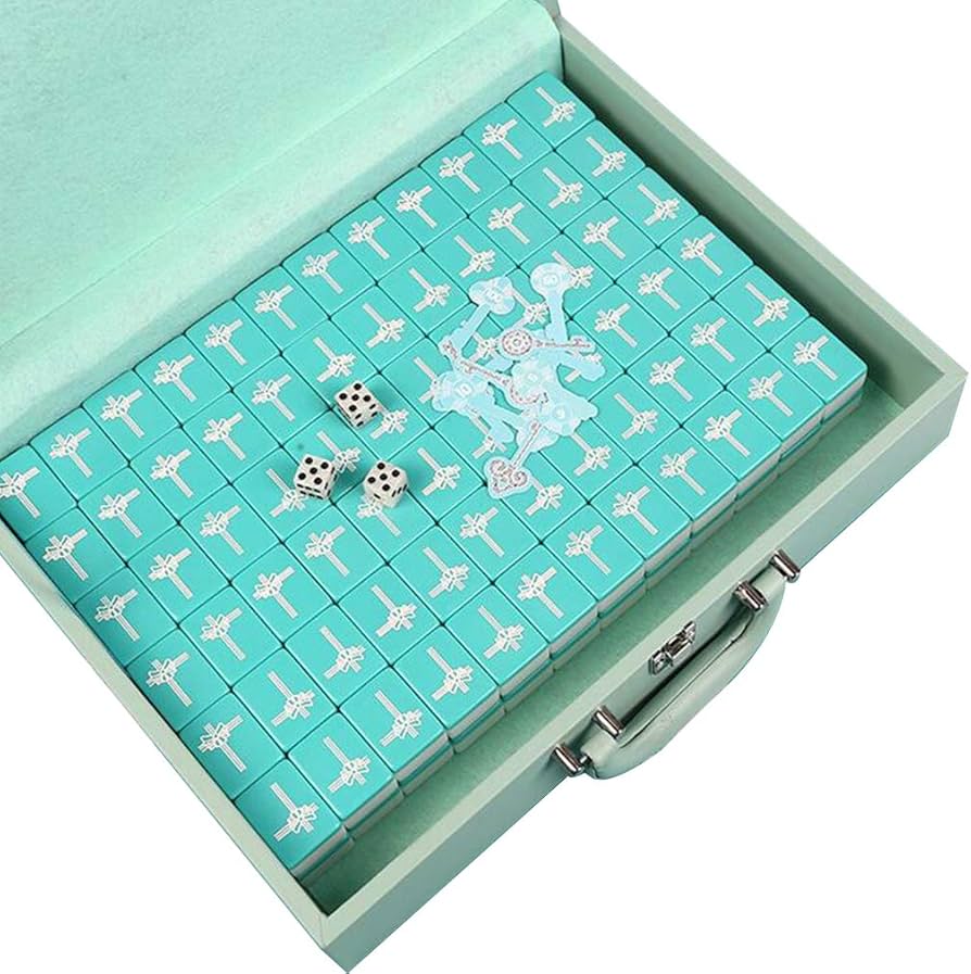 Amazon.co.jp: 麻雀牌一式、ポータブル 中国麻雀セット 144 ワット