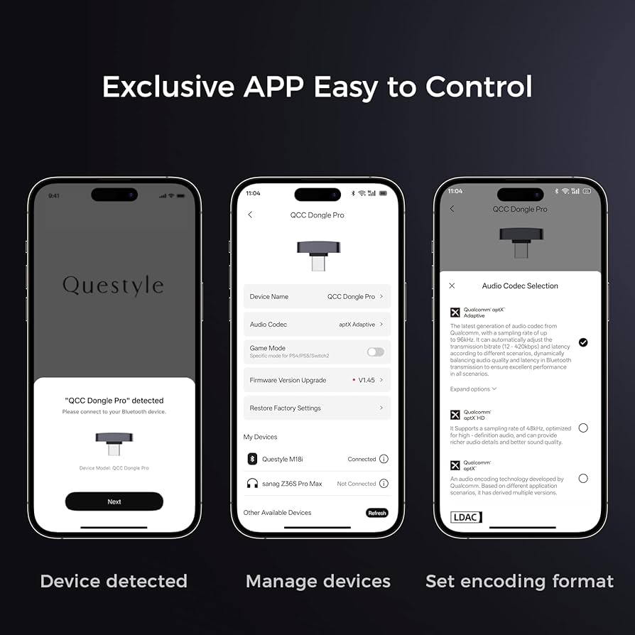 Amazon.com: Questyle QCC Dongle Pro [MFi Certified] USB-C