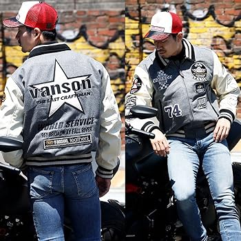 Amazon.co.jp: [バンソン] スタジャン アワードジャケット メンズ