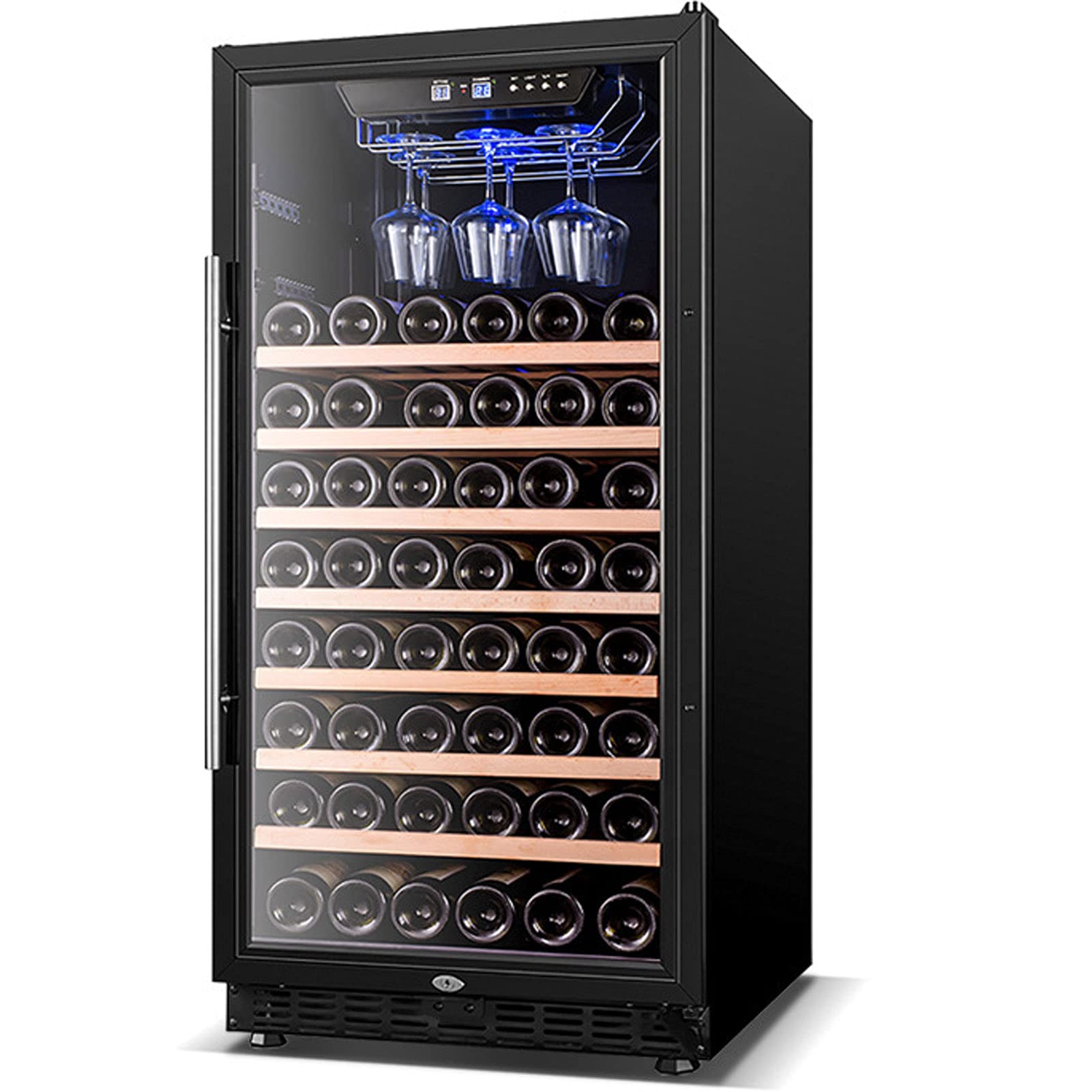 Amazon.co.jp: 62ボトルコンプレッサーワインクーラー冷蔵庫（ロック