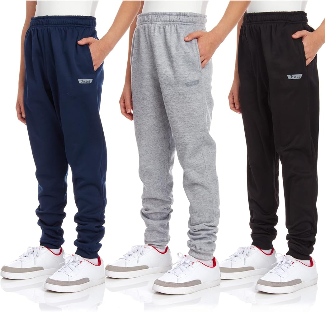 Amazon.com: iXtreme Boys Sweatpants - 3 Pack Fleece Boys Athletic