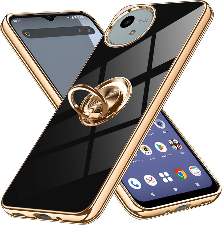 Amazon.co.jp: AQUOS wish5 SH-52F ケース リング付き アクオス