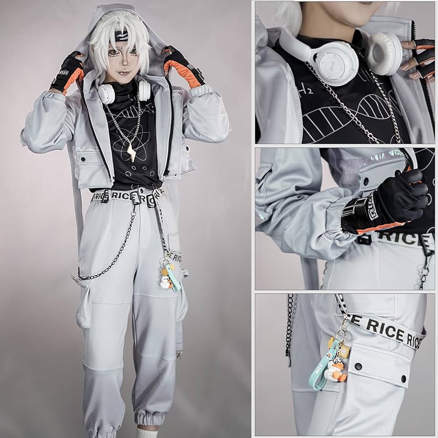 Amazon.co.jp: コスプレ衣装 ウィッグ、髪飾り、ヘッドホン付き 第五