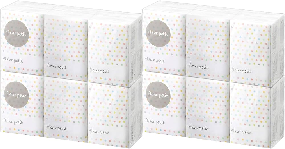 Amazon.co.jp: フルールプチ 携帯用ペーパータオル 4層×8枚入り (24個