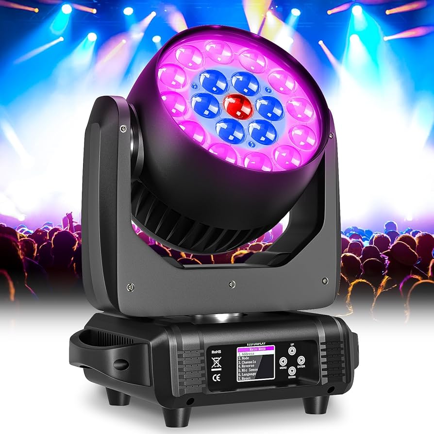 Amazon.com: LED Moving Head Light 19x15W Beam/Wash/Zoom Effect
