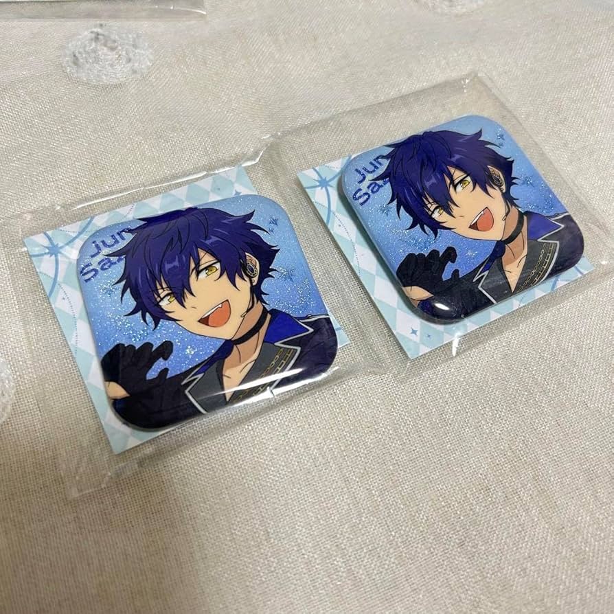 あんさんぶるスターズ 鳴上嵐 缶バッチ63個、バックセット 痛バ 鳴上嵐