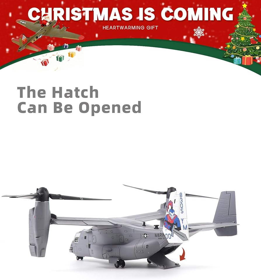 Amazon.com: NUOTIE V-22 Osprey 1/72 Scale Model Aircraft Kits