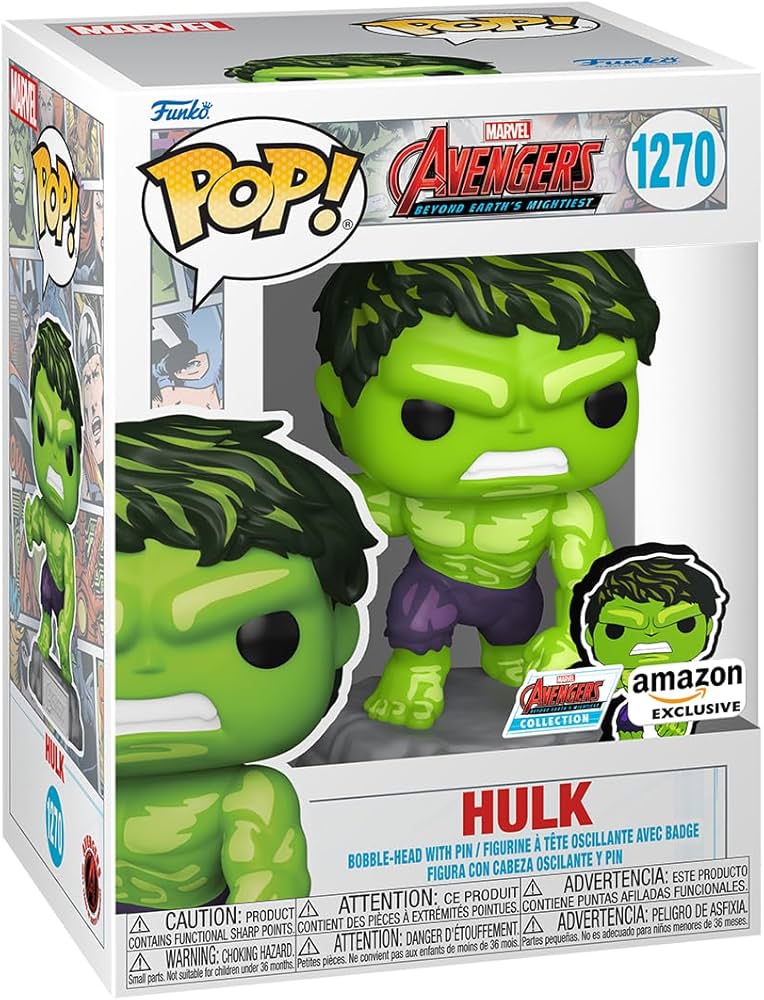 Amazon.com: Funko Pop & Enamel Pin: The Avengers: Earth's