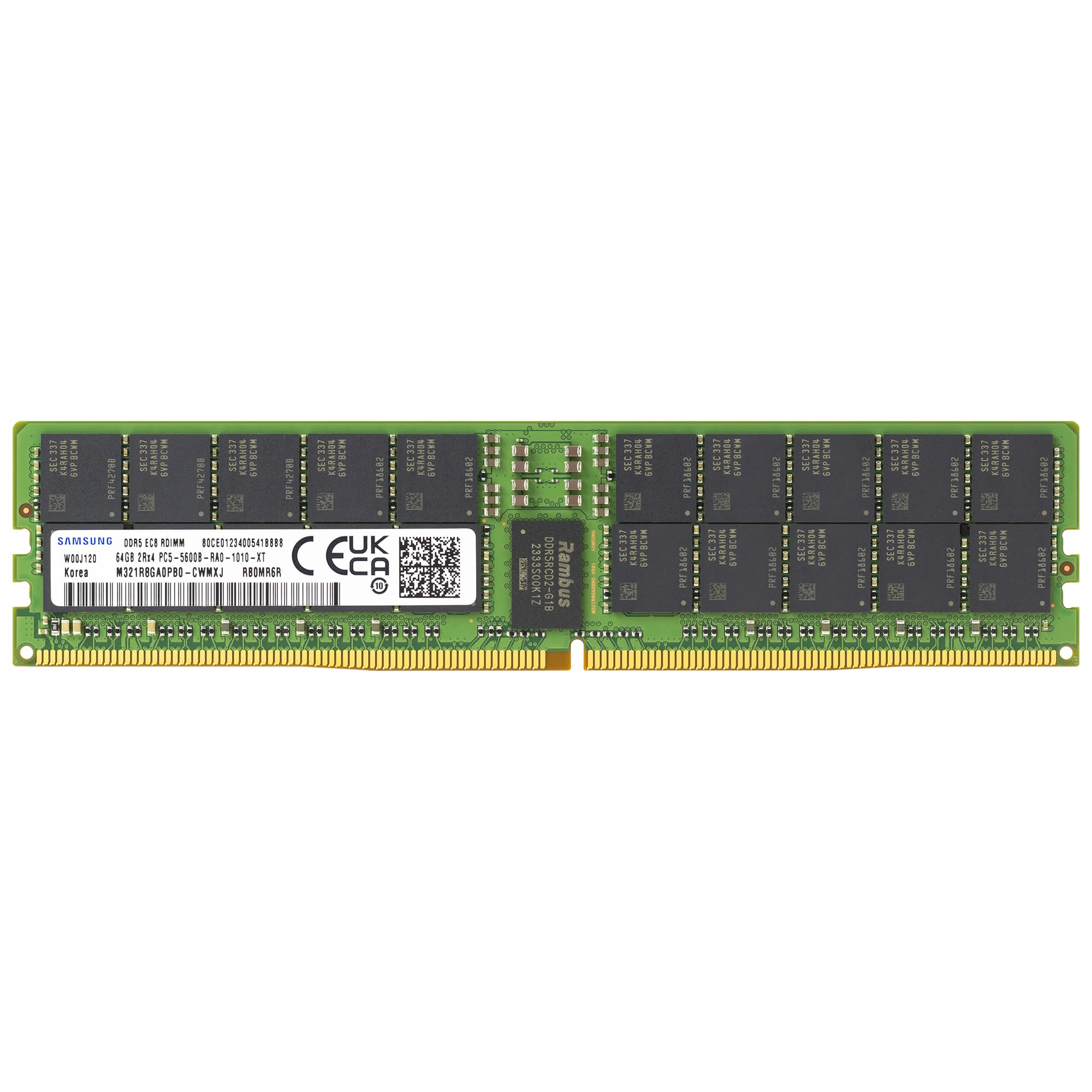 Samsung 64GB DDR5 5600MHz PC5-44800 ECC RDIMM 2Rx4 (EC8 10x4) Dual
