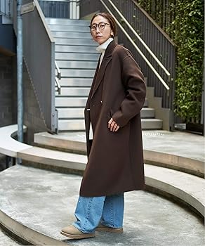 Amazon | [フレームワーク] SUPER160sダブルブレストコート 38