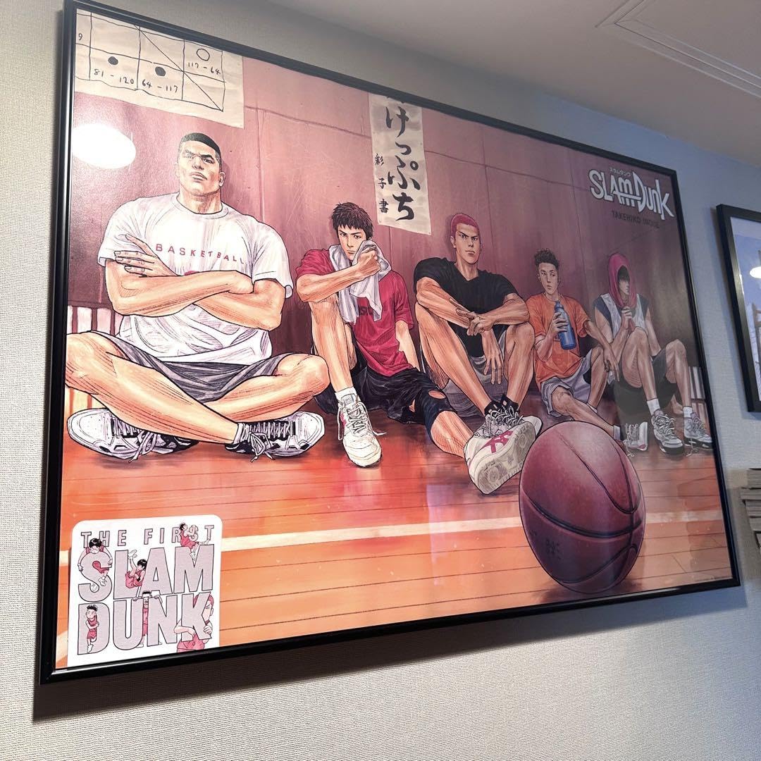 非売品】SLAM DUNKスラムダンク 新装再編版記念 ポスター A1 額縁付