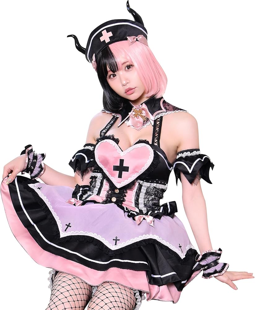 Amazon.co.jp: [Malymoon] ナース サキュバス 悪魔 ピンク ブラック