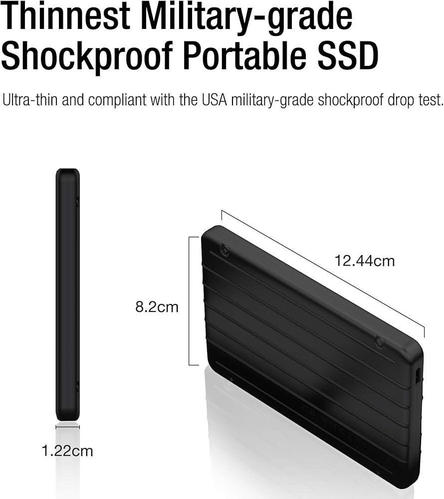 Amazon | Silicon Power 512GB 頑丈 ポータブル 外付け SSD Bolt B75
