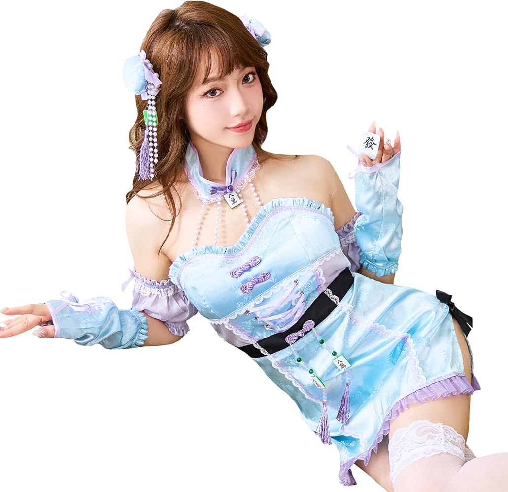Amazon.co.jp: [Malymoon] チャイナドレス 麻雀 マージャン チャイナ