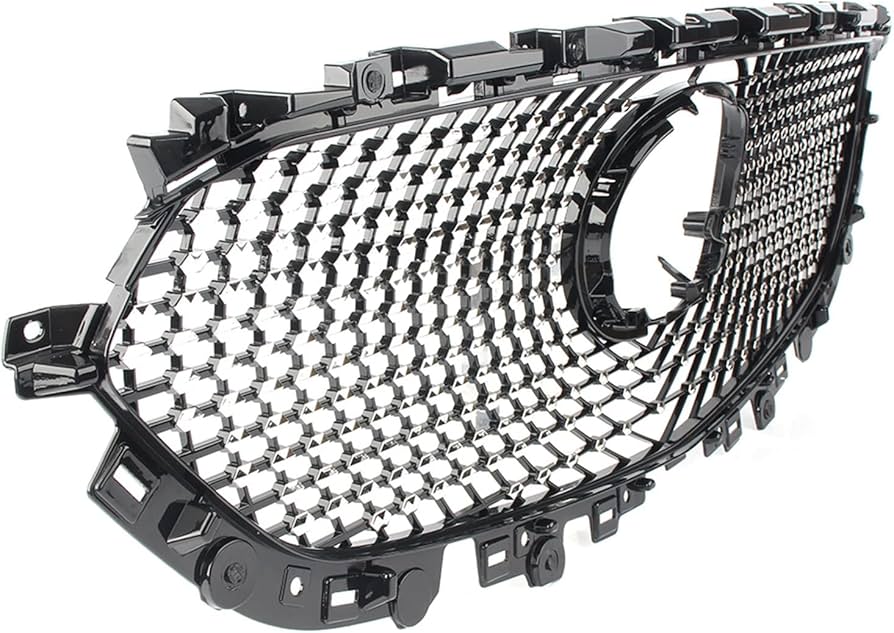 Amazon.co.jp: フロントグリル Abs カーレースグリルフロントバンパー