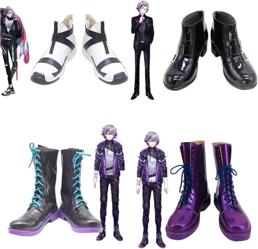 Amazon.co.jp: にじさんじ VTuber 不破 湊（ふわ みなと） 靴 コスプレ