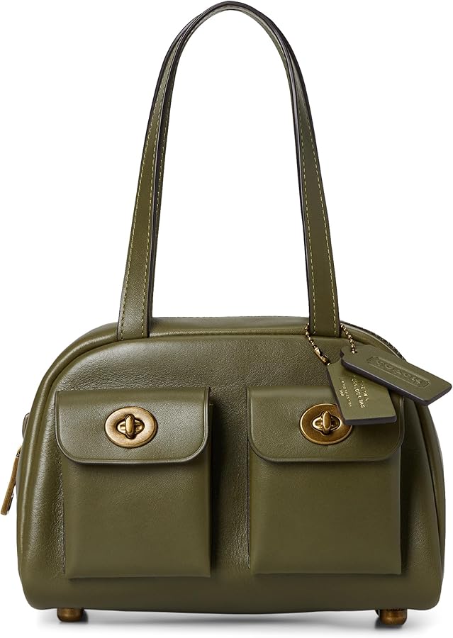 Amazon.com: COACH Women's Twin Turnlock Bag 20 Olive One Size