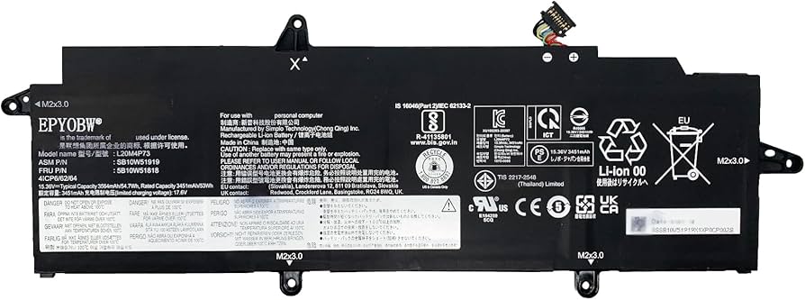 Amazon.com: EPYOBW L20M4P73 Laptop Battery 54.7Wh 3564mAh