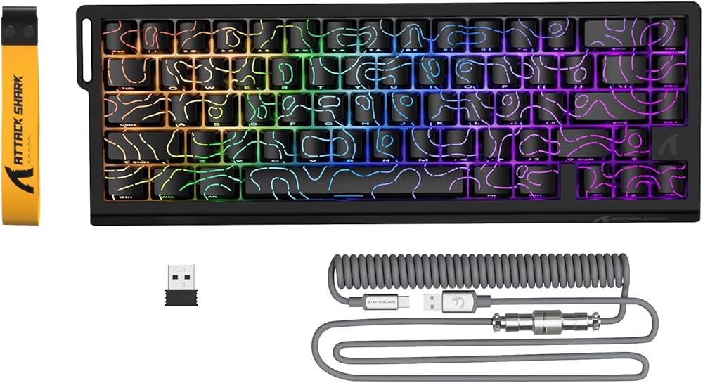 Amazon | ATTACK SHARK X68PRO HE ゲーミングキーボード ラピッド
