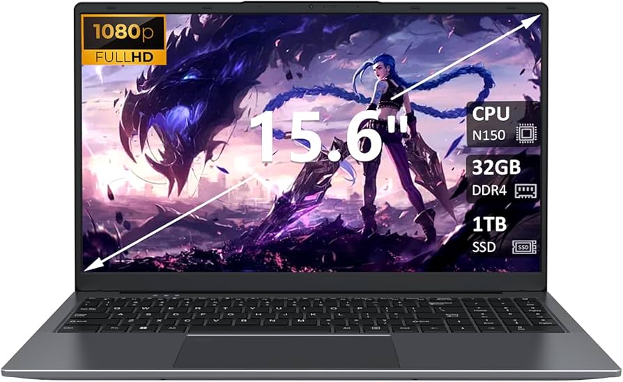Amazon.com: 32GB RAM Laptop Computer with 1TB NVMe SSD, Intel N150