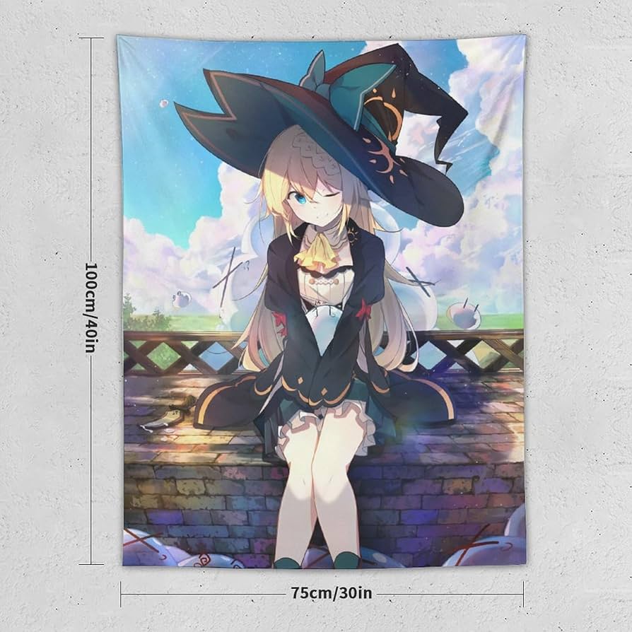 Amazon.co.jp: タペストリー スライム倒して300年 アズサ 壁掛け