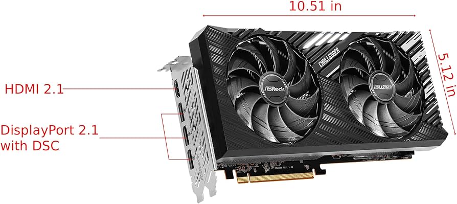 Amazon.com: ASRock AMD Radeon RX 7700 XT Challenger 12GB GDDR6 192