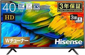 Amazon | ハイセンス 40V型 フルハイビジョン 液晶 テレビ 40H38E