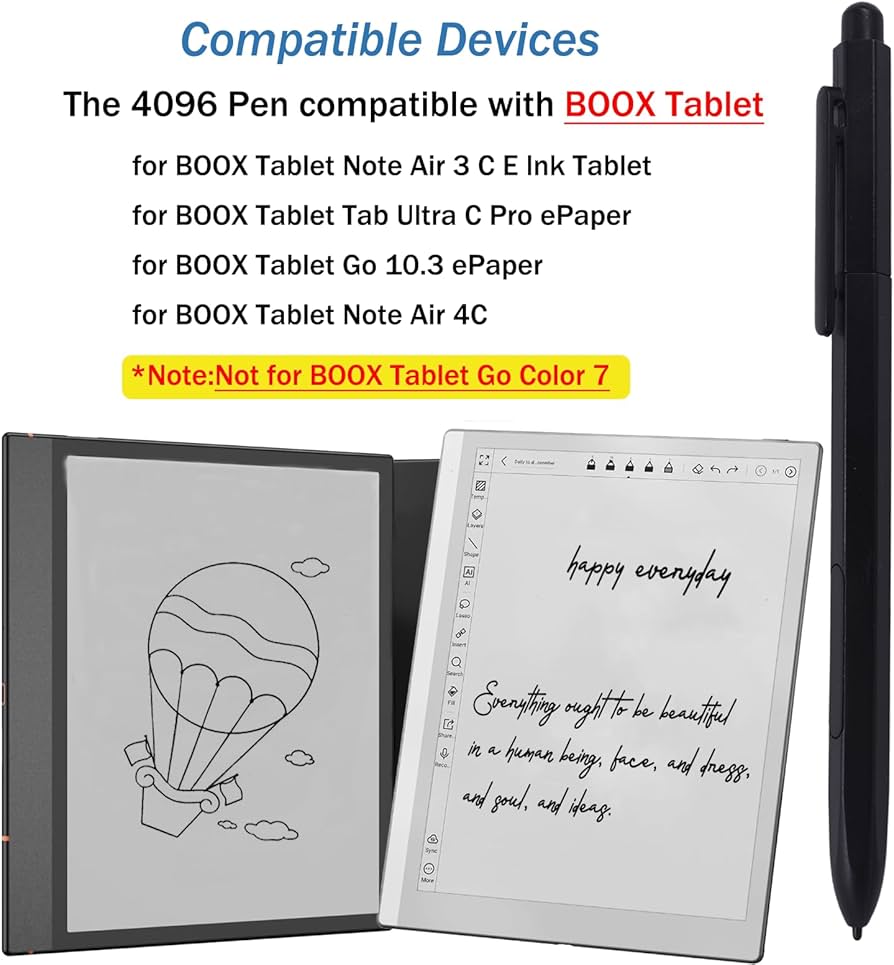 Amazon.co.jp: BOOX Pen2/Pen3用スタイラスペン 消しゴム付き BOOX