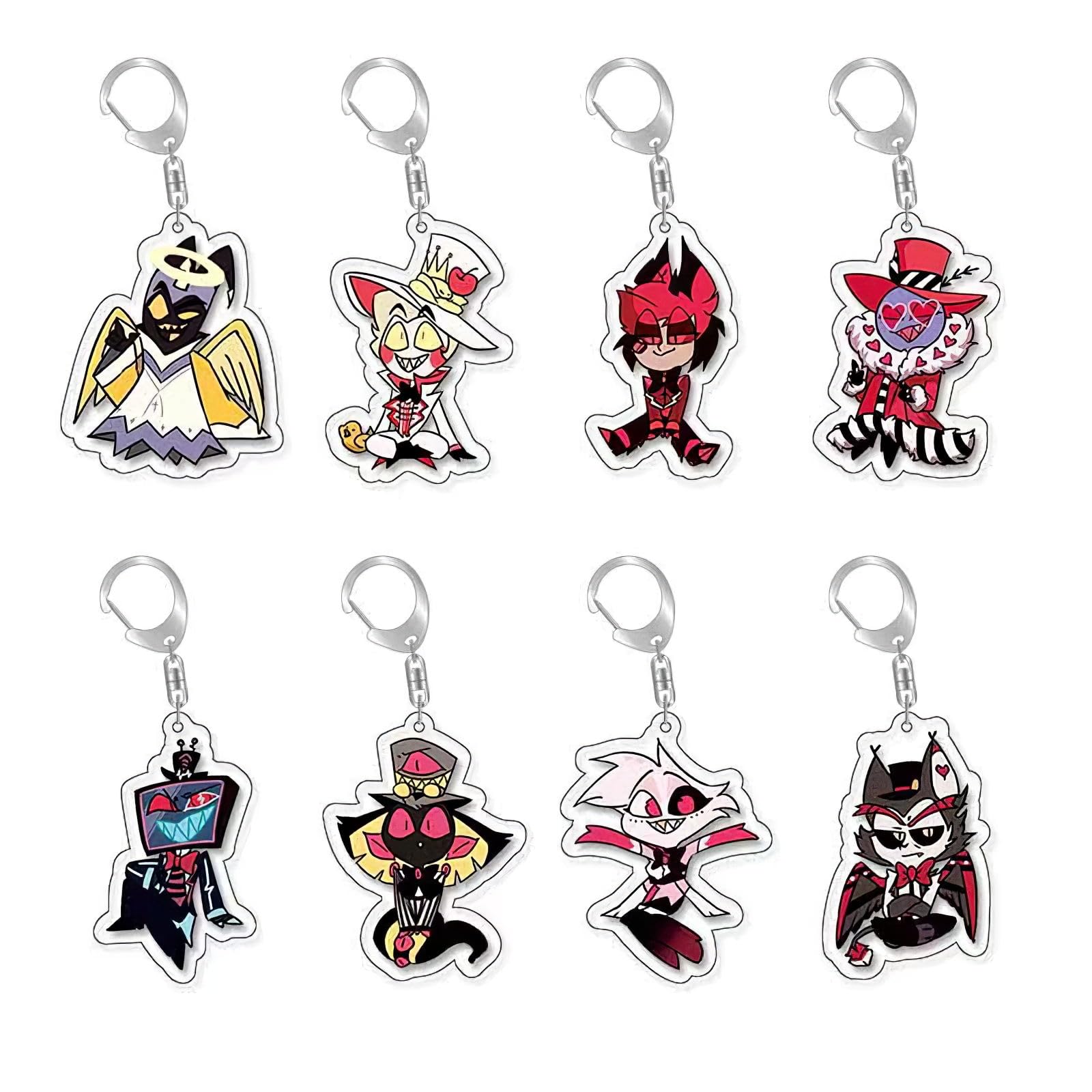 Amazon.co.jp: Hazbin Hotel アクリルキーホルダー 8個セット ハズビン