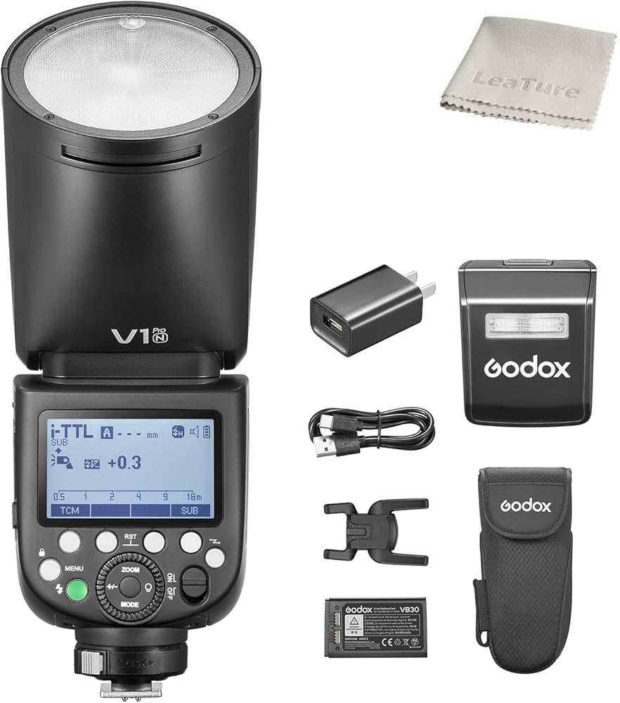 Amazon | Godox V1Pro-N ストロボ フラッシュ スピードライト ニコン