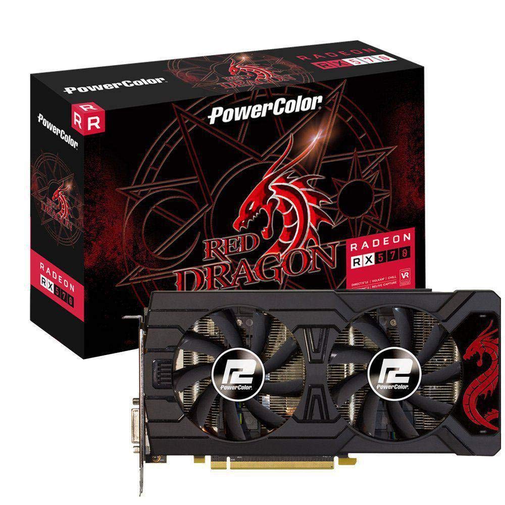 Amazon | PowerColor Red Dragon AMD Radeon RX570 8GB GDDR5 AXRX 570