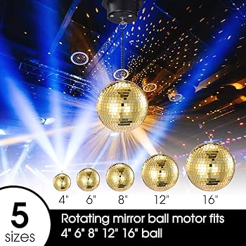 Amazon.co.jp: NuLink 3 RPM ミラーボールモーター 高耐久 ディスコ