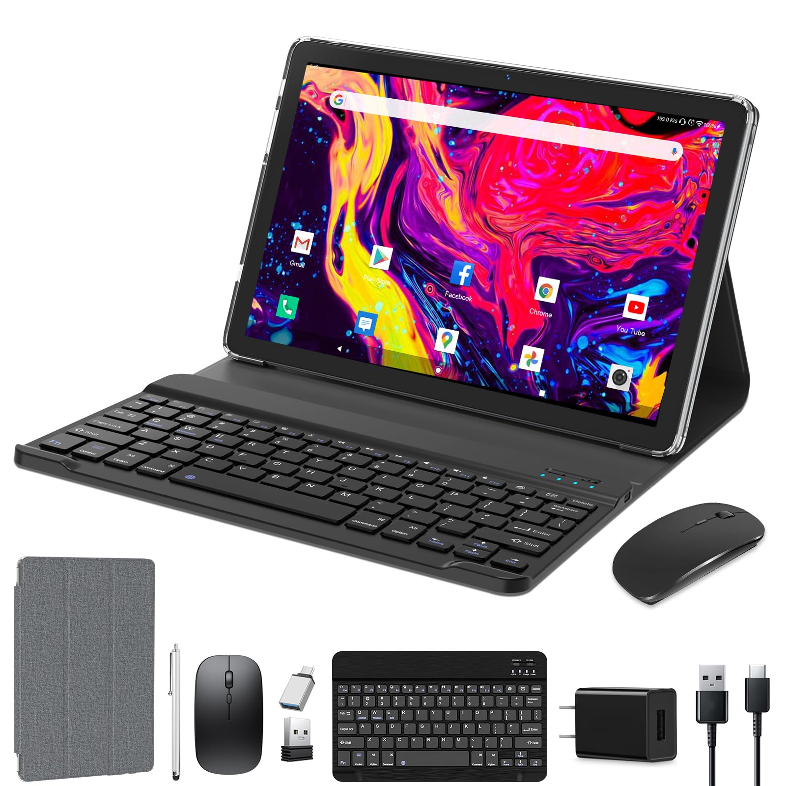 Amazon | [2024NEW]2in1タブレットPC 128メモリーROM+1TB 拡張