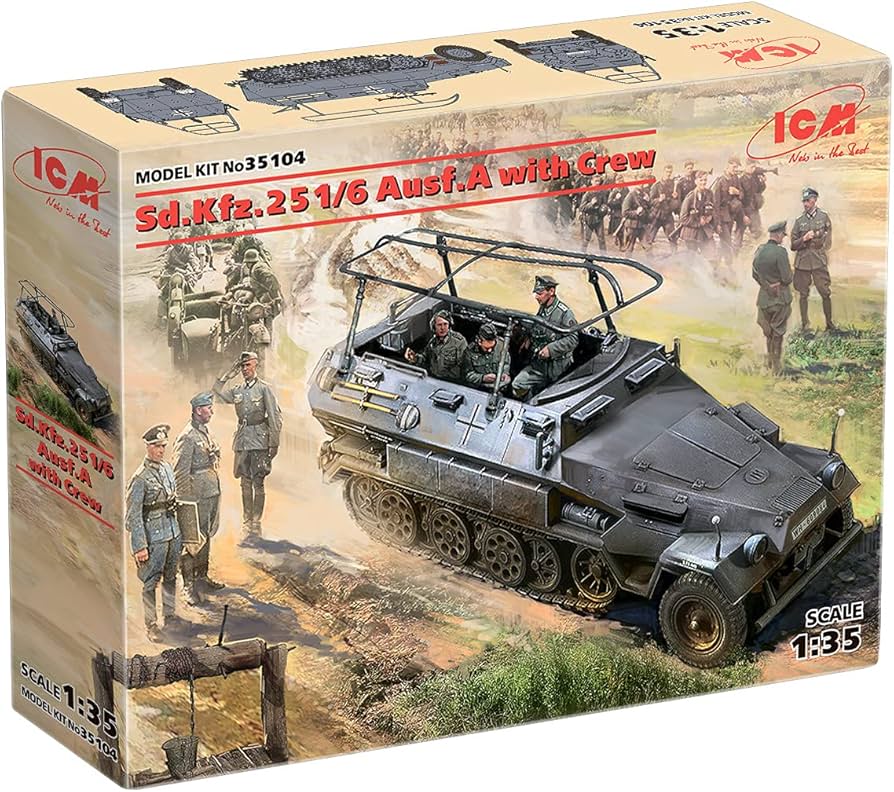 Amazon | アイシーエム ICM 1/35 ドイツ陸軍 Sd.Kfz.251/6 Ausf.A 装甲