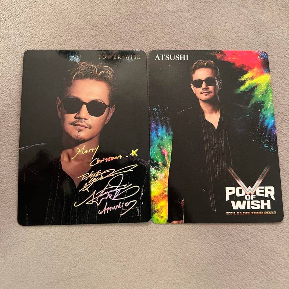 EXILE ATSUSHI サインポートレート サインがカッコイイ‼️ お宝です